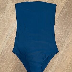 Mikoh Blue One Piece Swimwear Minimalist Design